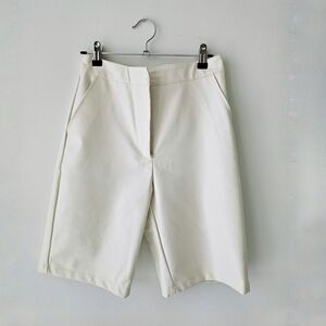 NA-KD Genuine Leather White Shorts